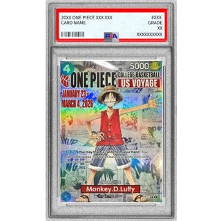 〔PSA10鑑定済〕モンキー・D・ルフィ(英語版/COLLEGE BASKETBALL US VOYAGE)【P】{P-055} 1枚