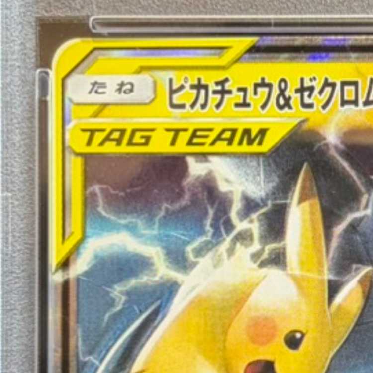 PSA10ピカチュウ&ゼクロムGX SR SA ケース台座付き【PSA10
