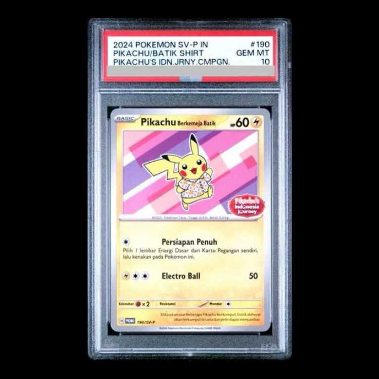 【PSA10】 バティックシャツのピカチュウ インドネシア語/ピカチュウ柄 プロモ 190/SV-P 1枚 1枚