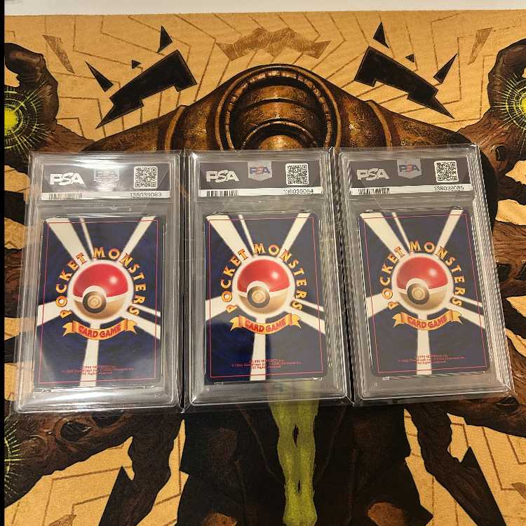 【PSA6,7,7】連番 旧裏ライコウ エンテイ スイクン3枚セット 3枚