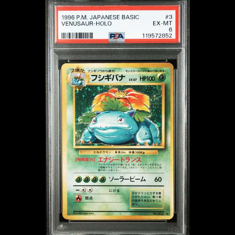 【PSA6】フシギバナ ホロ 旧裏 Venusaur Japanese Basic #3 1枚