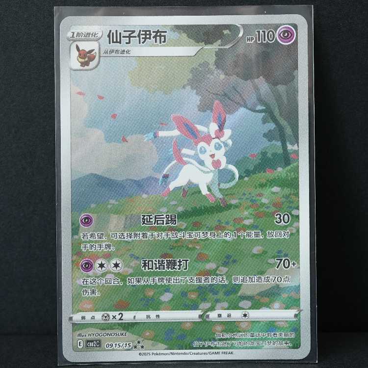 宝石包 Vol.2 ブイズ AR 4枚セット 中国語簡体字版 海外限定イラスト リーフィア/ニンフィア/ブラッキー/イーブイ 4枚