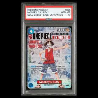 【PSA10】 モンキー・D・ルフィ 《英語版》 (COLLEGE BASKETBALL US VOYAGE) [P] {P-055} 1枚