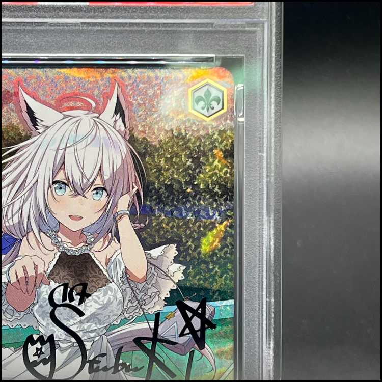 【PSA10】茜さす地でキミと 白上フブキ(サイン入り) SSP HOL/W104-048SSP 1枚