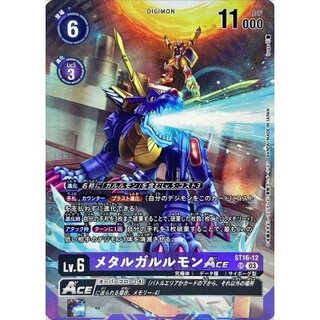 〔状態A-〕(03)(パラレル/illust:tyuga)メタルガルルモンACE【SR】{ST16-12}《紫》 1枚