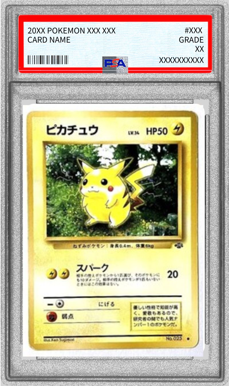 〔PSA10鑑定済〕ピカチュウ LV.14(マークあり)【●】{旧裏} 1枚