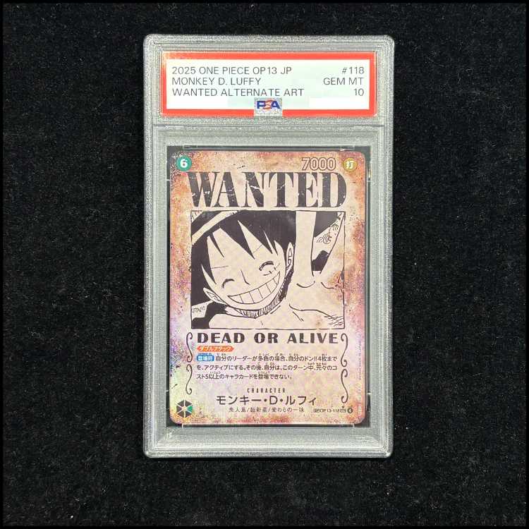 【PSA10】モンキー・D・ルフィ(パラレル) SP OP13-118 1枚