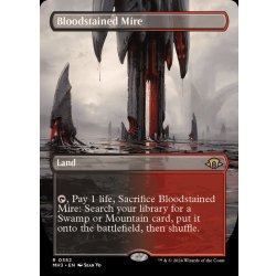 [EX+](フルアート)(0352)血染めのぬかるみ/Bloodstained Mire《英語》【MH3】 1枚