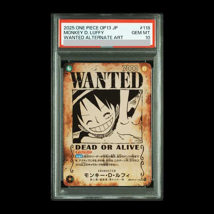 【PSA10】モンキー・D・ルフィ(パラレル) SP OP13-118 1枚