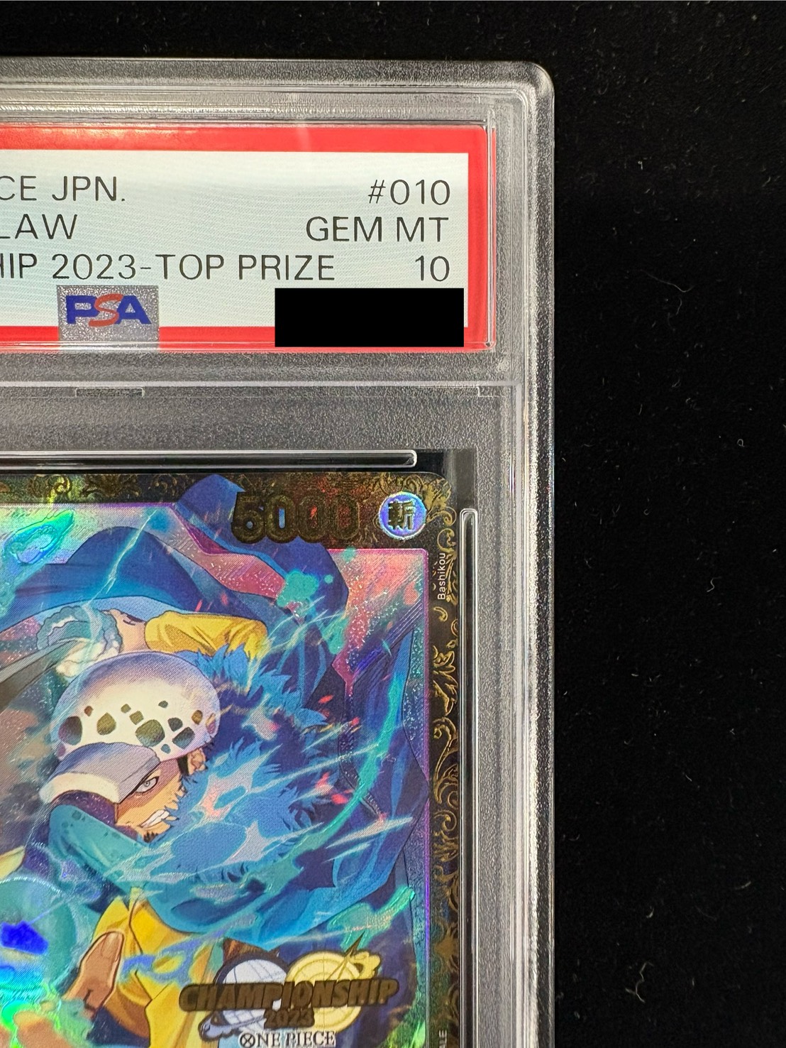 〔※状態難/PSA10鑑定済〕トラファルガー・ロー(CS2023/illust:Bashikou)【SR】{ST10-010} 1枚