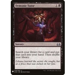 [EX](DVD)悪魔の教示者/Demonic Tutor《英語》【Reprint Cards(Mystery Booster)】 1枚