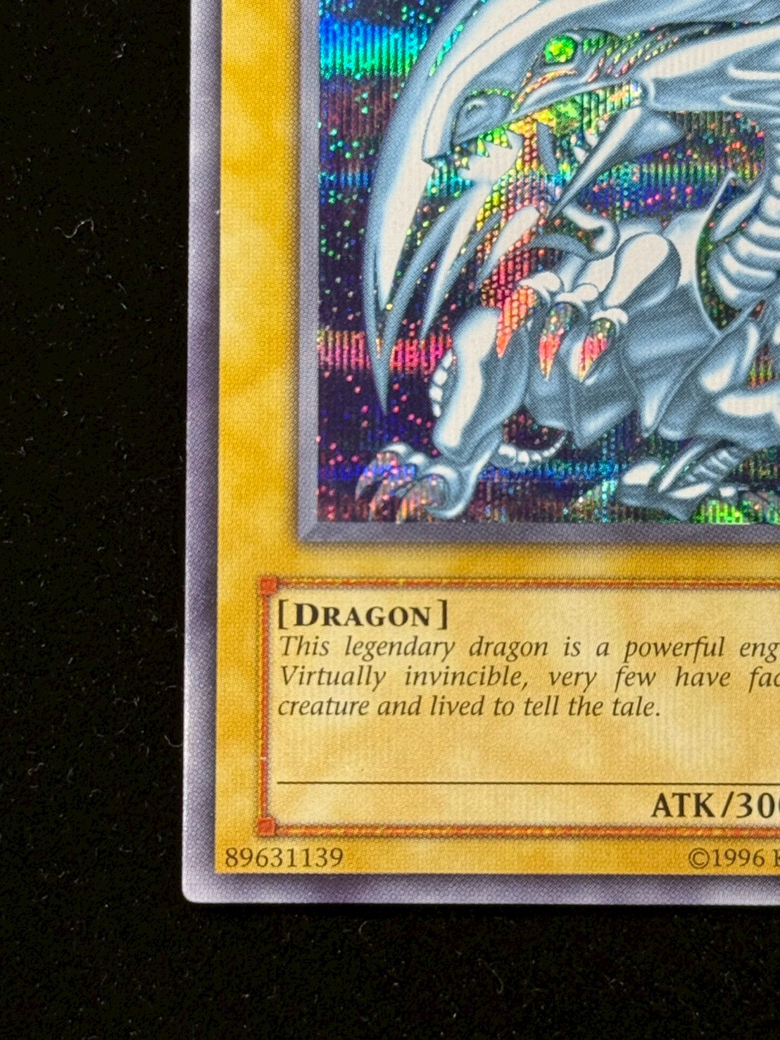 〔状態B〕BlueeyesWhiteDragon【シークレット】{DDS-001}《モンスター》 1枚