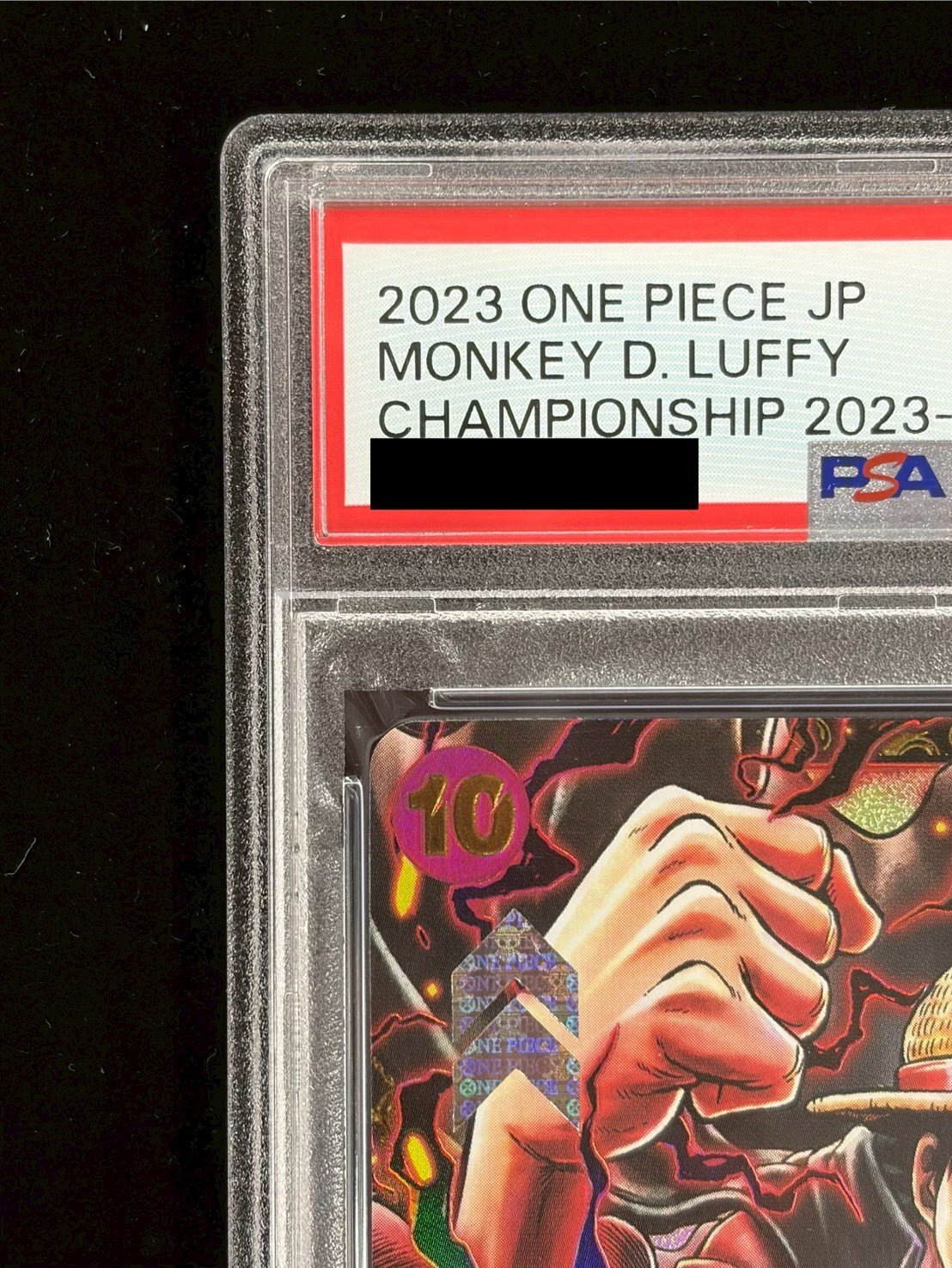 〔PSA10鑑定済〕モンキー・D・ルフィ(CS/illust:Studio Vigor Co.Ltd)【SR】{ST10-006} 1枚