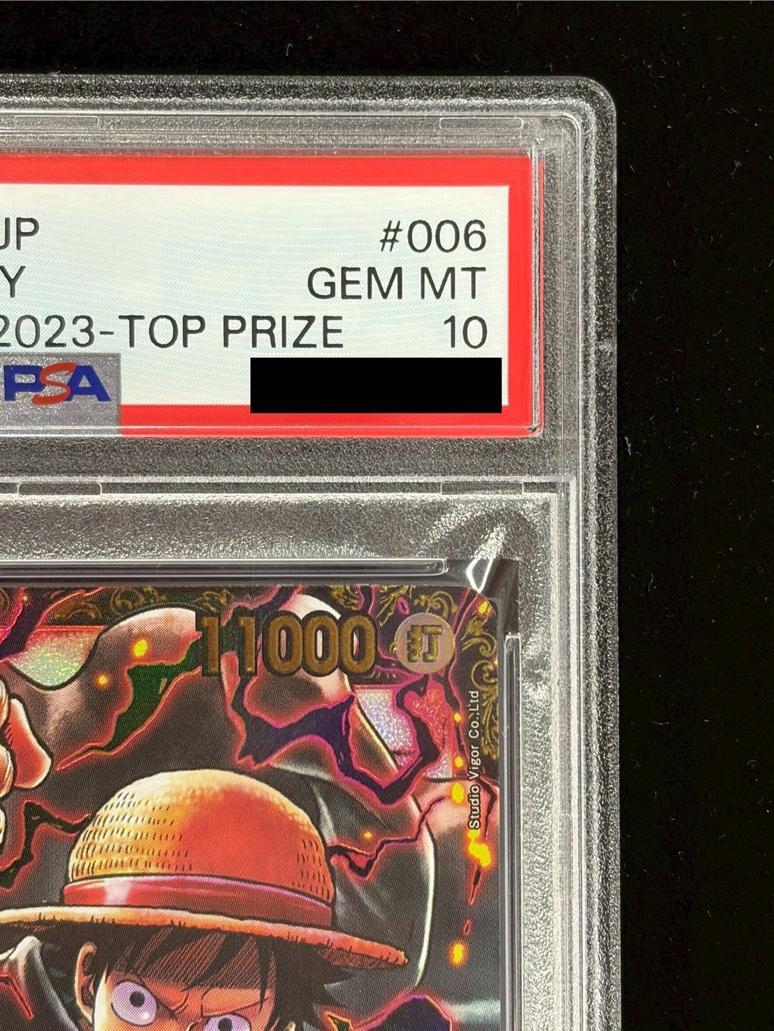 〔PSA10鑑定済〕モンキー・D・ルフィ(CS/illust:Studio Vigor Co.Ltd)【SR】{ST10-006} 1枚