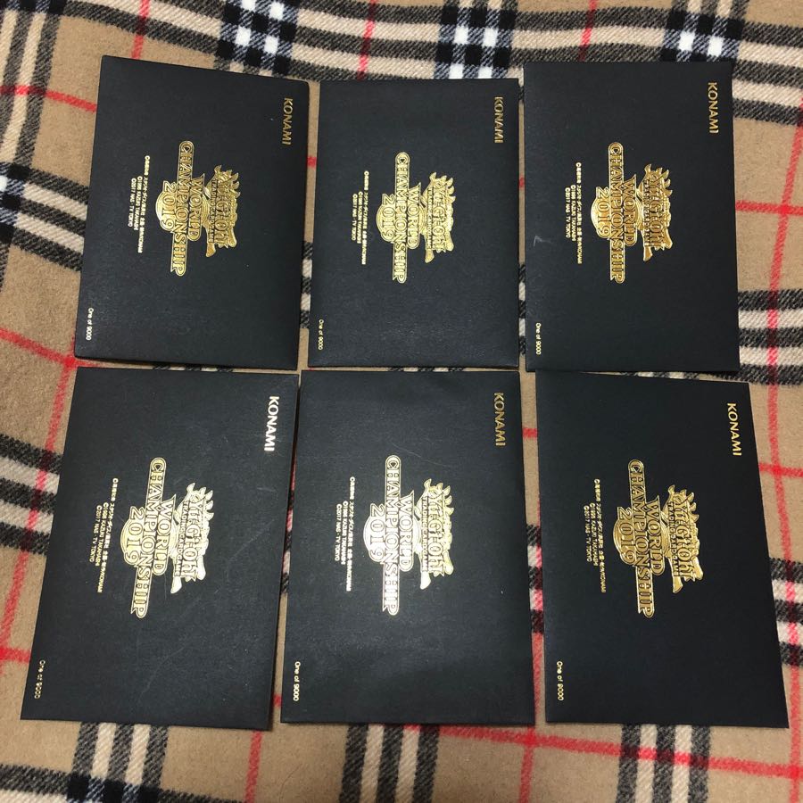 遊戯王 wcs2019 黒封筒未開封 6セット 真紅眼の黒竜 死者蘇生 1BOX