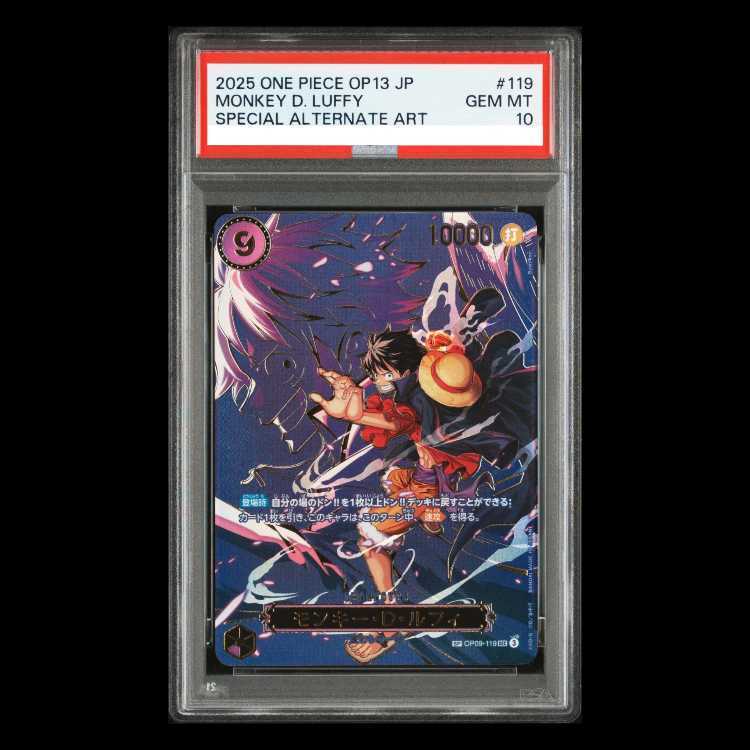 【PSA10】モンキー・D・ルフィ(パラレル) SP OP09-119 1枚