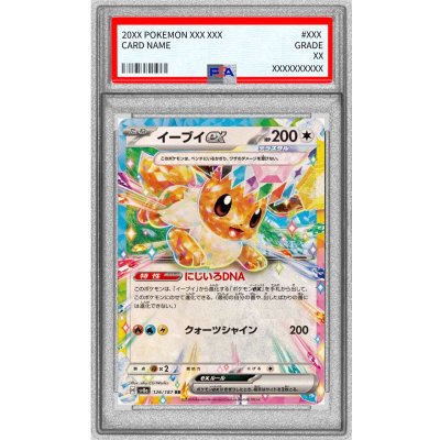 〔※状態難/PSA10鑑定済〕イーブイex【RR】{126/187} 1枚