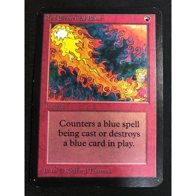 MTG Red Elemental Blast/Red Elemental Blast Alpha 2 copies