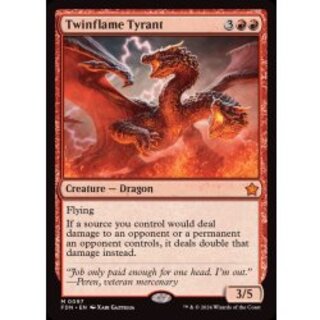 双炎の暴君/Twinflame Tyrant《英語》【FDN】 1