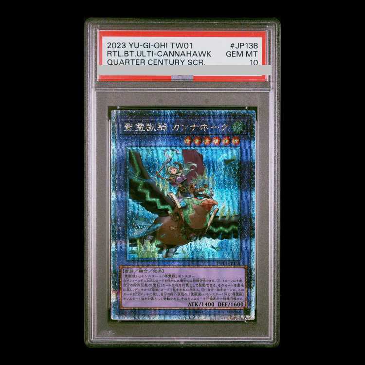 【PSA10】聖霊獣騎 カンナホーク(イラスト違い版) QCSE・25thシク TW01-JP138 1枚