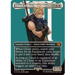 (フルアート)(0375)ミッドガルの傭兵、クラウド/Cloud, Midgar Mercenary《英語》【FIN】 1枚