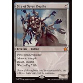 [EX+](FOIL)七つの死の種父/Sire of Seven Deaths《英語》【FDN】 1枚