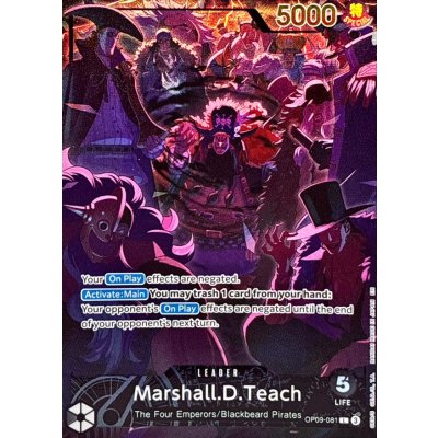 Marshall D. Teach (English/illust:otton) [L] {OP09-081} 1枚