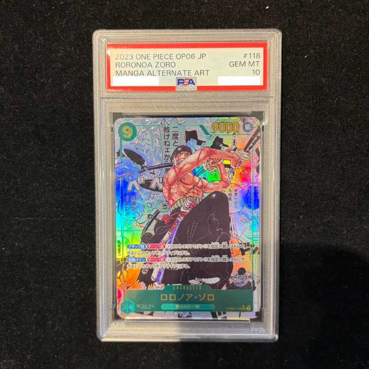 PSA10] Roronoa Zoro (Parallel) (Super Parallel) (Comic Parallel, Comipara, Manga Background) P-SEC OP06-118 1枚