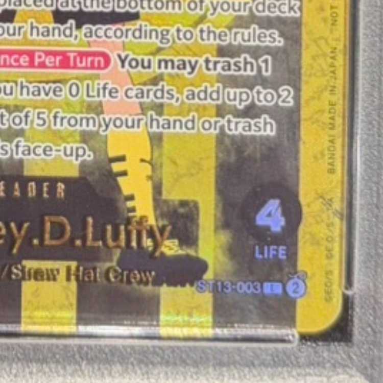 [PSA10] Monkey D. Luffy [English] (Dortmund) [L] {ST13-003} 1枚