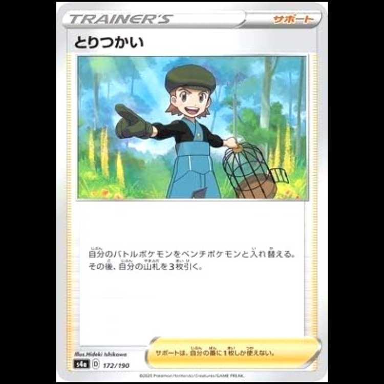 S4a 172/190 Tori-torikai Support Pokémon Cards 1枚