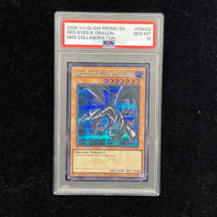 PSA10] Red-Eyes Black Dragon (English Version/Nike Logo) [Secret] {NKC1-EN002} 1枚