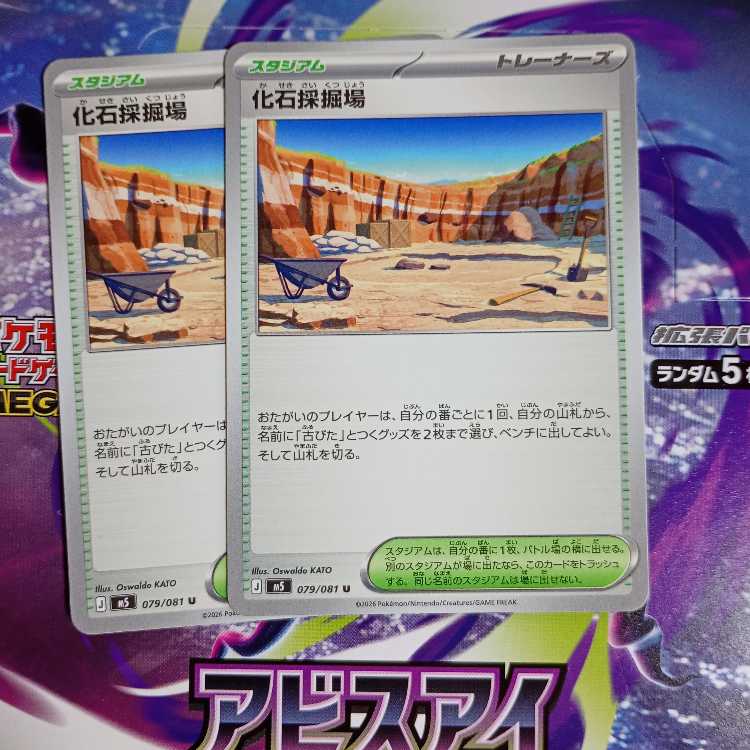 化石採掘場 U 079/081 2枚