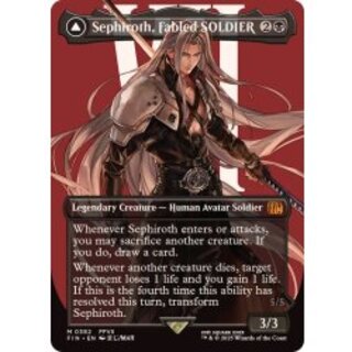 (フルアート)(0382)威名のソルジャー、セフィロス/Sephiroth, Fabled SOLDIER《英語》【FIN】 1枚