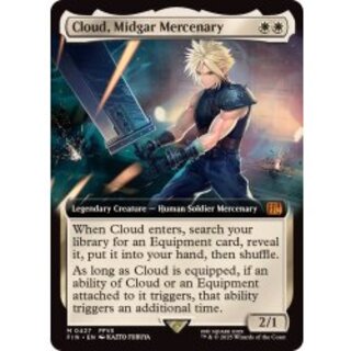 [EX+](フルアート)(0427)ミッドガルの傭兵、クラウド/Cloud, Midgar Mercenary《英語》【FIN】 1枚