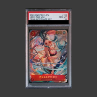 【PSA10】ネフェルタリ・ビビ(パラレル) P-SEC OP04-118 1枚