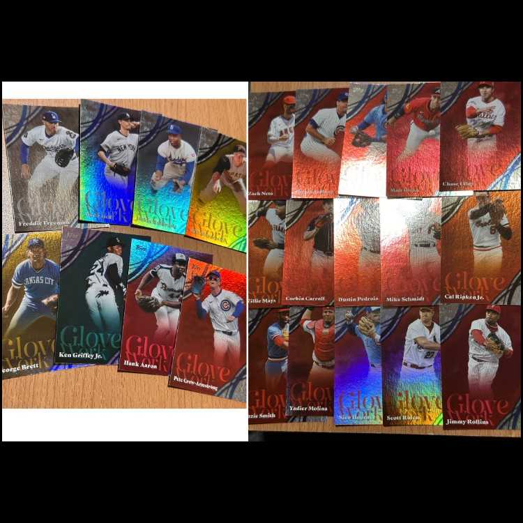 23枚!Topps Series 2のGlove Workインサートまとめ売り 23枚