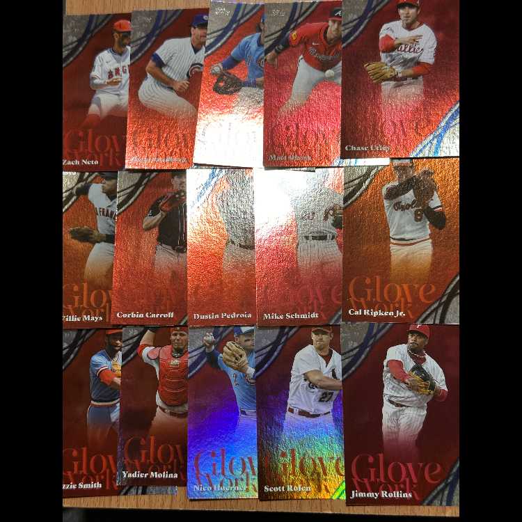 23枚!Topps Series 2のGlove Workインサートまとめ売り 23枚
