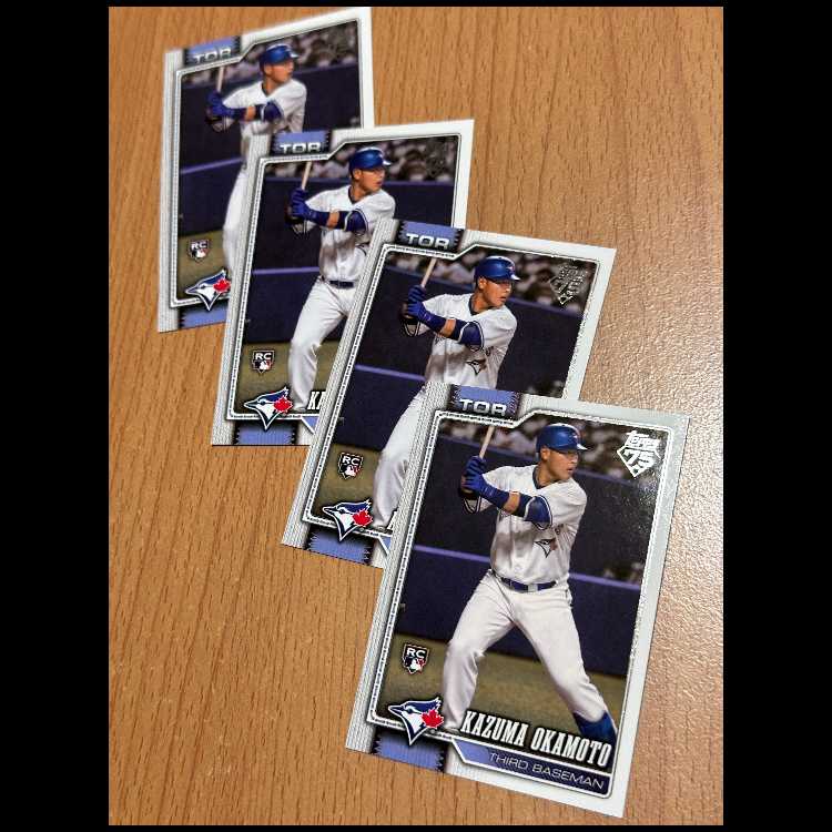 Psychic: Latest Kazuma Okamoto 4-Card Set – 2026 Topps Series 2 MLB 4枚