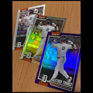 Gleyber Torres Purple Parallel + Rainbow + Regular (Limited to 250 copies worldwide) 3枚