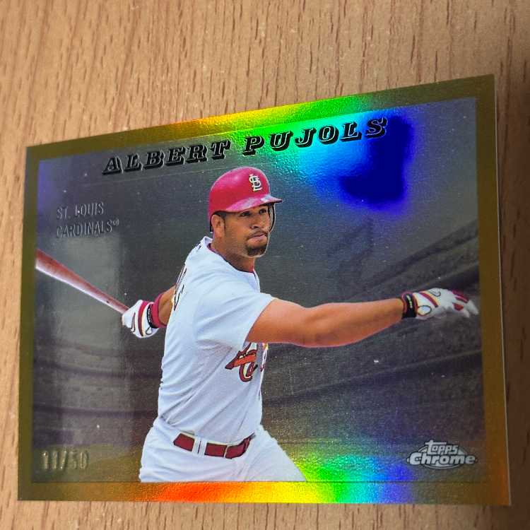 Albert Pujols World Limited Edition (50 Copies) Gold Refractor Insert 1枚