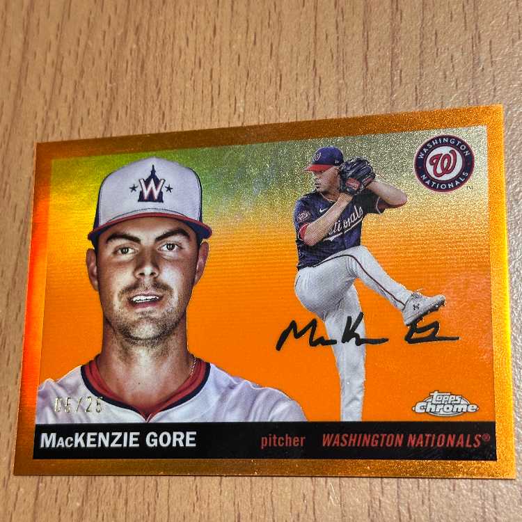 MacKenzie Gore—Limited to 25 copies worldwide: Orange Refractor 1枚
