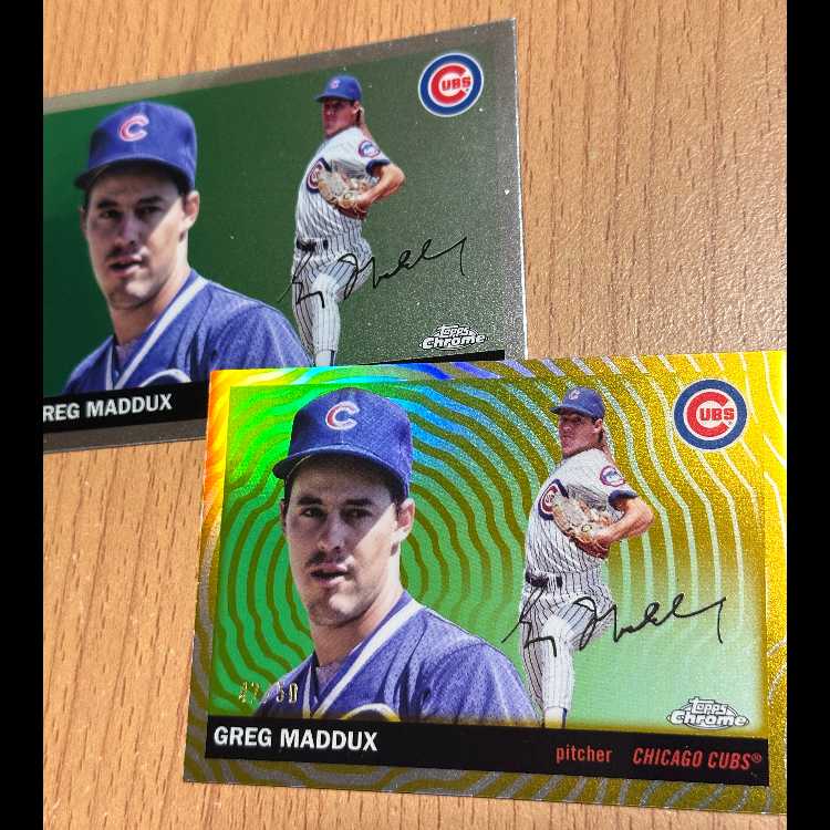 Greg Maddux "Gold Vibrations" Insert (Limited to 50 copies worldwide) 2枚