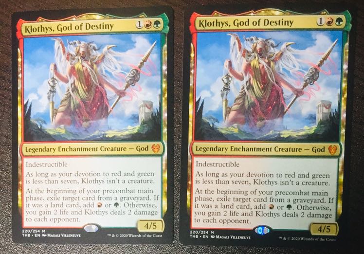 MTG 運命の神、クローティス THB 英2枚