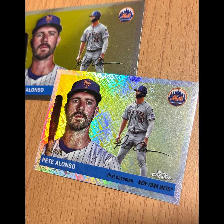 Pete Alonso 世界で499枚限定のTopps Refractor+1枚 2枚
