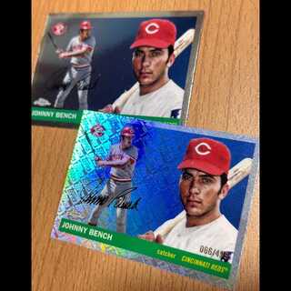 Johnny Bench 世界で499枚限定のTopps Refractor 2枚