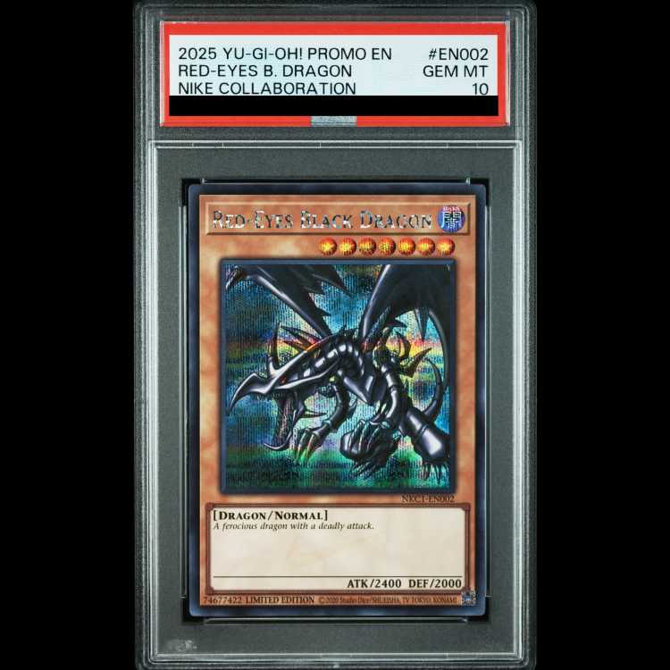 [PSA10] Red-Eyes Black Dragon (English Version/Nike Logo) [Secret] {NKC1-EN002} 1枚