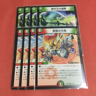 蒼龍の大地 ×4 獅子王の遺跡 ×4