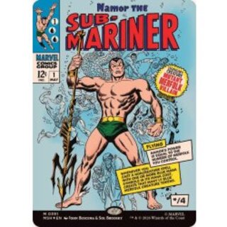 (FOIL)(フルアート)(0391)サブマリナー、ネイモア/Namor the Sub-Mariner《英語》【MSH】 1枚