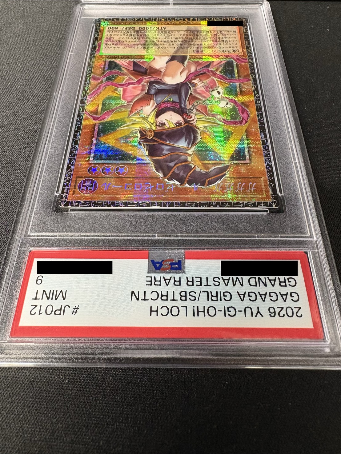 〔※状態難/PSA9鑑定済〕ガガガガールゼロゼロコール【グランドマスター】{LOCH-JP012}《モンスター》 1枚