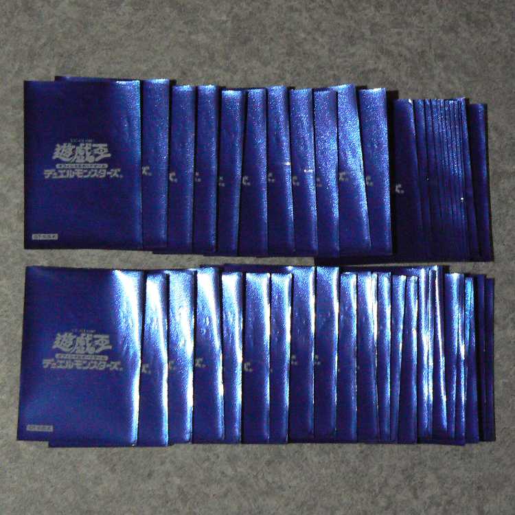 遊戯王スリーブ[中古品]ブルー50枚